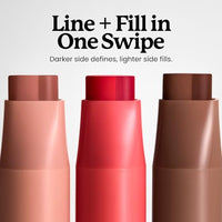 Sacheu DoubleDown Lip Definer — 2-in-1 Lip Liner & Balm — Long-Lasting Korean Make Up Lipstick with Satin Finish, Avocado Oil & Vitamin E (Glossed Over)