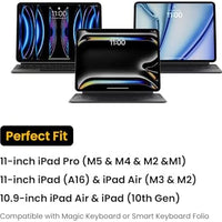 tomtoc 360 Protective Puffy Tablet Sleeve for 2026 11-inch iPad Air M4/M3, iPad Pro 2025 (M5/M4), iPad (A16) with Magic Keyboard/Smart Keyboard Folio, Quilted Soft Puffer iPad Case Bag