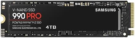 Samsung 990 PRO SSD 2TB NVMe M.2 PCIe Gen4, M.2 2280 Internal Solid State Hard Drive, Seq. Read Speeds Up to 7,450 MB/s for High End Computing, Gaming, and Heavy Duty Workstations, MZ-V9P2T0B/AM