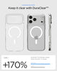 Spigen for iPhone 17 Pro Case, Ultra Hybrid MagFit [TPU Covered Camera Control] [Anti-Yellowing] [Compatible with Magsafe] - Clear