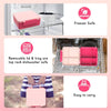 Bento Lunch Box with 8oz Soup Thermo, Leak-Proof Lunch Containers with 4 Compartment, Thermo Hot Food Jar and Insulated Lunch Box for School Pink