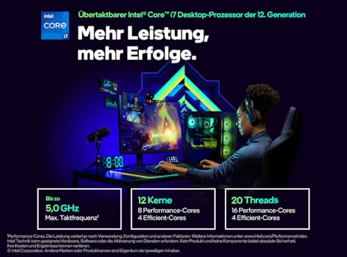 Intel Core i7-12700K Procesador Gaming de Escritorio con Gráficos Integrados y 12 Núcleos (8P+4E) hasta 5.0 GHz Desbloqueado LGA1700 Chipset Serie 600 125W