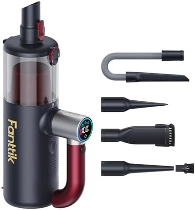 Fanttik Cruise V11 APEX Handheld Vacuum Cordless, 4-in-1 Vacuum Cleaner with 180° Rotatable Handle, 145W Brushless Motor, LED Touch Screen, 3 Suction Modes for Home Corners, Kitchen, Car, Crevices