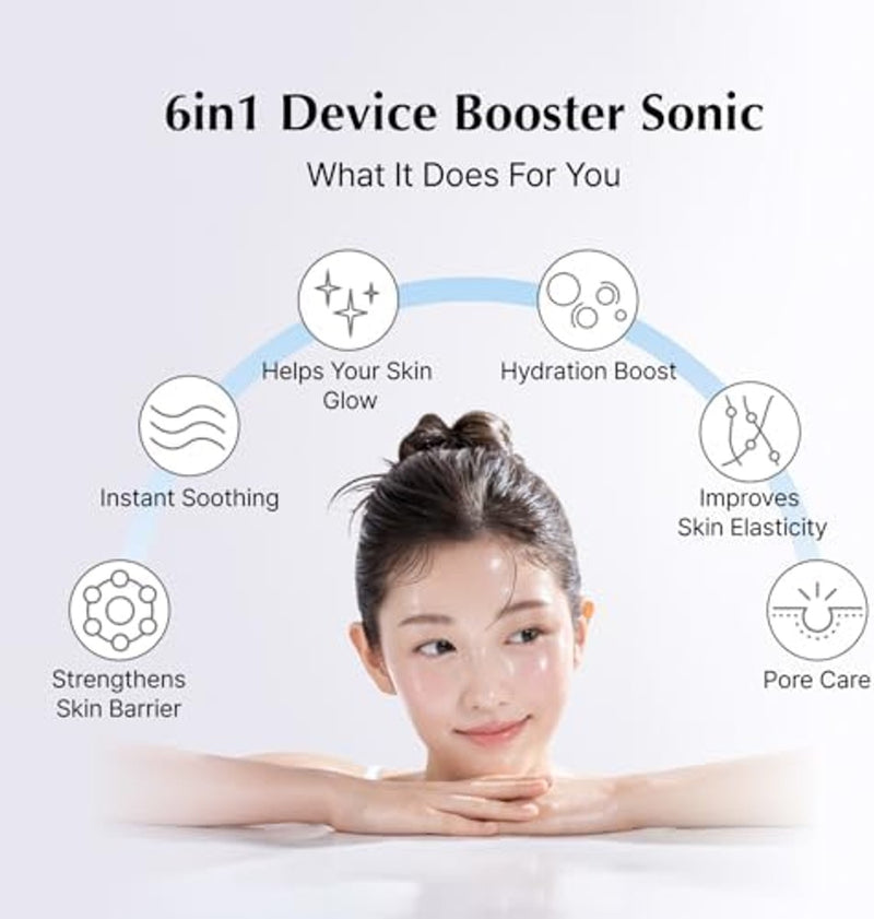 Booster Sonic con gel de refuerzo de humedad 3.53 oz | Juego de piel de vidrio 6 en 1