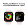 Apple Watch Series 10 [GPS + Cellular 42mm case] Smartwatch with Rose Gold Aluminium Case with Light Blush Sport Band - S/M. Fitness Tracker, ECG App, Always-On Retina Display, Water Resistant