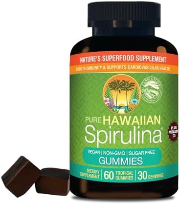 Nutrex Hawaii Pure Hawaiian Spirulina Tablets, Vegan, 500 mg, 400 Count