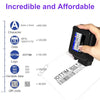 Upgraded Mini Inkjet Printer for All Materials, Fast-Drying SolventInk Cartridge & 28 Languages, Inkjet Coding Machine for Code Date Label Industry Design House Usage