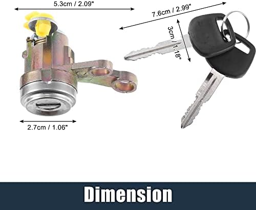 X AUTOHAUX 1 Set Ignition Switch Lock Cylinder with Key for Toyota Camry 1992 1993 1994 1995 1996 Replace 69052-33010 69051-33010
