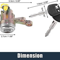 X AUTOHAUX 1 Set Ignition Switch Lock Cylinder with Key for Toyota Camry 1992 1993 1994 1995 1996 Replace 69052-33010 69051-33010