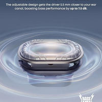 Soundcore V40i by Anker, Open-Ear Headphones, Clear Design, Lidless Case, 4 Adjustable Positions for Every Ear Size, Richer Bass, IP55, 21H Playtime, AI Clear Calls, Bluetooth 5.4, App Control