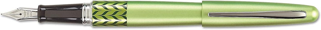 PILOT MR Retro Pop Collection Fountain Pen in Gift Box, Green Barrel with Marble Accent, Fine Point Stainless Steel Nib,