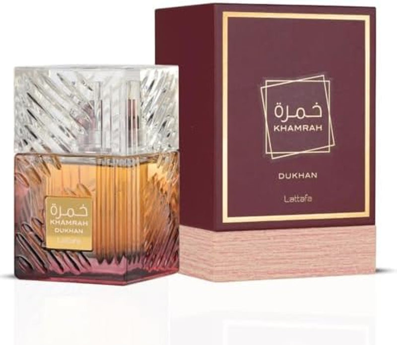 EN STOCK 🔥 Lattafa Khamrah Dukhan para Unisex Eau de Parfum en Spray, 3.4 onzas / 100 ml