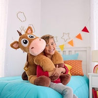 Mattel Disney and Pixar Toy Story 5 Ginormous Plush, 24-Inch Soft Toys, Extra-Large, Oversized Stylized Stuffed Animal Dolls