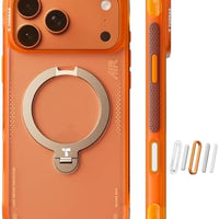 TORRAS Ostand Q3 Air for iPhone 17 Pro Max Case with 360 Magnetic Stand, Fit for MagSafe, Mil-Grade Drop Tested, Camera Control Button, Shockproof Phone Case for iPhone 17 Pro Max 6.9", Horizon Orange