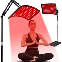 Terapia de luz roja para cara y cuerpo, lámpara de terapia de luz roja infrarroja con soporte LED de 660 nm de luz roja terapéutica y dispositivo de luz infrarroja de 850 nm para el cuerpo