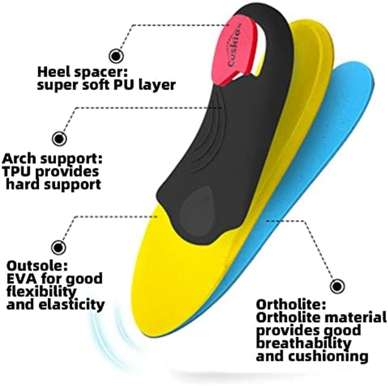 VALSOLE Heavy Duty Support Pain Relief Orthotics - 220+ lbs