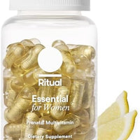Visita la tienda de Ritual Ritual Multivitamínico Prenatal Esencial para Mujeres: Folato y Colina para Soporte del Tubo Neural, Omega-3 DHA para el Desarrollo del Cerebro Fetal, Hierro, D3 y K2 Auxiliares del Calcio, Sin OGM
