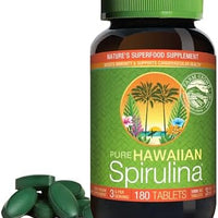 Nutrex Hawaii Pure Hawaiian Spirulina Tablets, Vegan, 500 mg, 400 Count