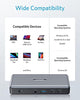 Anker USB C Docking Station, PowerExpand 9-in-1 USB-C PD Dock, 60W Charging for Laptop, 20W Power Delivery Charging, 4K HDMI and DisplayPort, USB3.0&USB2.0 Data, Gigabit Ethernet, 3.5 mm Audio