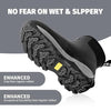 WOVENPAK Waterproof Garden Shoes Rain Boots for Men, Ankle Rubber Work Boots, Insulated Outdoor Mud Boot for Gardening, Hunting, Farming, Camping and Yard, Size 6-13