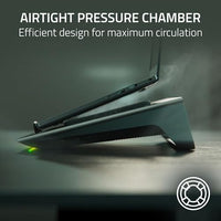 Razer Laptop Cooling Pad Adaptive Smart, Intelligent Fan Control | Airtight Pressure Chamber, Fits Most Laptops & Macbooks 14" to 18", Preset & Custom Fan Curves, 3 Port USB Type A, Chroma RGB