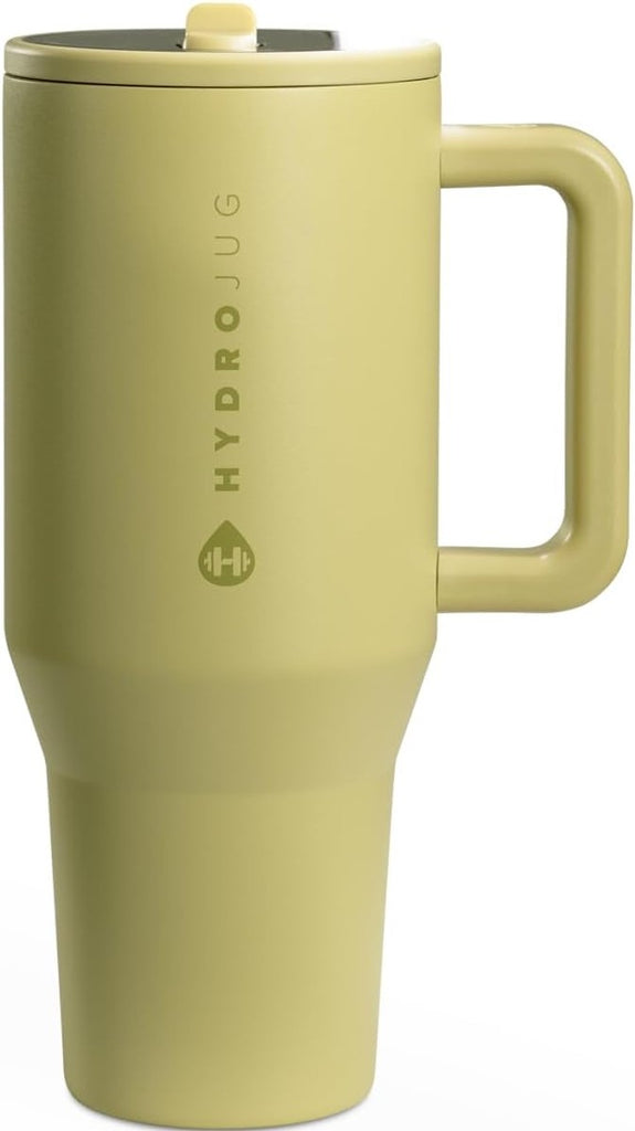 HydroJug Traveler - 40 oz Water Bottle with Handle & Flip Straw