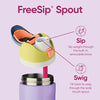 Owala FreeSip Insulated Stainless Steel Water Bottle with Straw for Sports, Travel, and School BPA-Free Sports Water Bottle, 32 oz, Shy Marshmallow