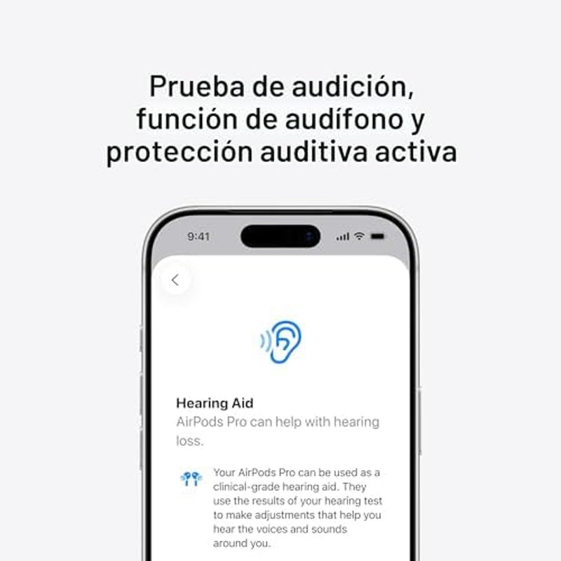 Apple AirPods Pro 3 auriculares inalámbricos, cancelación activa de ruido, Traducción en vivo, detección de frecuencia cardíaca, función de ayuda auditiva, auriculares Bluetooth, audio espacial