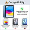 MoKo Case for New iPad (A16) 11th Generation 2025/ 10th Generation 2022, iPad 11 inch/ 10.9 inch Case with Soft TPU Translucent Frosted Back Cover, Auto Wake/Sleep, Support Touch ID, Watermelon