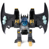 DC Comics, Metal Force Transforming Batwing, 2-in-1 Playset, Includes Batman and Superman Figures, with Projectiles and Character Cards, Kids Toy for Boys Ages 4 and Up