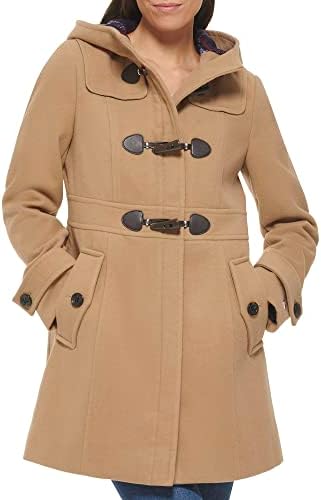Tommy Hilfiger Womens Soft Luxe Peacoat Jacket With Hood