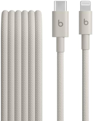 Beats USB-C to USB-C Woven Cable Fast Charging Durable/Tangle-Free Compatible Charger for Apple & Android Devices (1.5 m, 5 ft) - Bolt Black