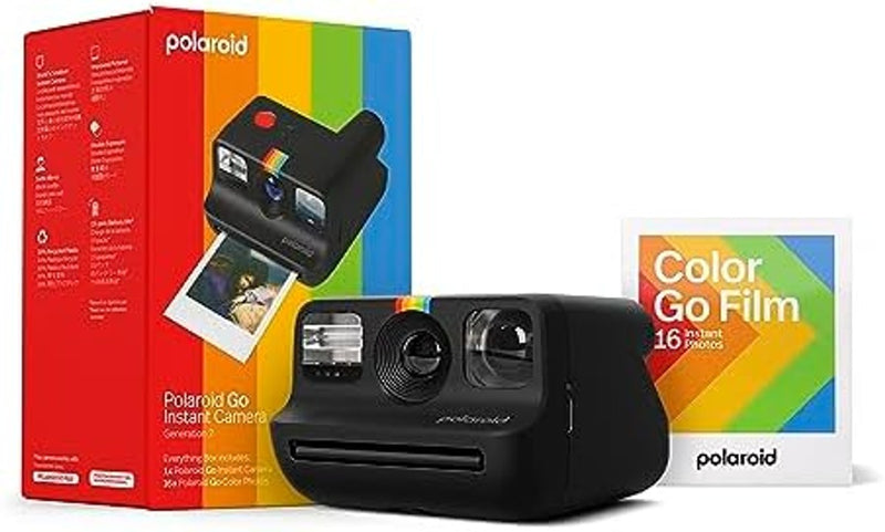 Polaroid Go Generation 2 - Mini Instant Camera + Film Bundle (16 Photos Included) - black