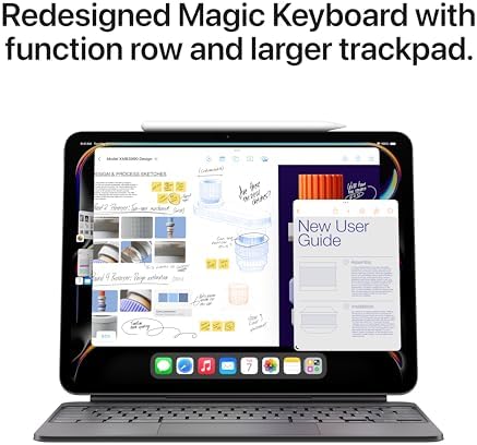Apple iPad Magic Keyboard Case for iPad Pro 13-inch (M4 and M5), Great Typing Experience, Built-in Trackpad, Function Row, US English - Black
