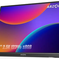 ARZOPA 16.1'' 180Hz 2.5K Portable Monitor, 2560x1440 QHD 107% sRGB Kickstand Portable Gaming Monitor with HDR, Ultra Slim, Eye Care, External Second Screen for Laptop, PC, PS5, Mac, Xbox-Z3FC