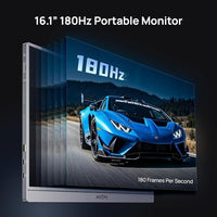 ARZOPA 16.1'' 180Hz 2.5K Portable Monitor, 2560x1440 QHD 107% sRGB Kickstand Portable Gaming Monitor with HDR, Ultra Slim, Eye Care, External Second Screen for Laptop, PC, PS5, Mac, Xbox-Z3FC