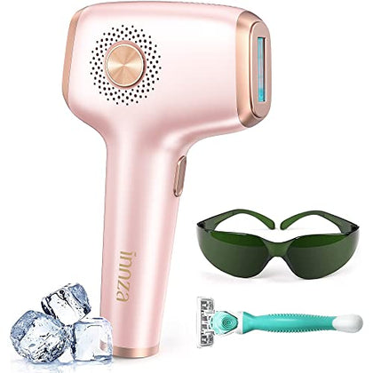 INNZA Laser Hair Removal with Ice Cooling Care Function for Women Permanent,999,999 Flashes Painless IPL Hair Remover, Hair Removal Device for Armpits Legs Arms Bikini Line