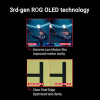 ASUS ROG Strix 27” OLED Gaming Monitor (XG27AQDMGR) - 27-inch (26.5-inch viewable) 1440p TrueBlack Glossy, 240 Hz, Neo Proximity Sensor, OLED Care Pro, ELMB, DisplayWidget Center