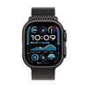 Apple Watch Ultra 2 [GPS + Cellular 49mm] Smartwatch, Sport Watch with Black Titanium Case with Black Titanium Milanese Loop - Large. Fitness Tracker, Precision GPS, Action Button, Carbon Neutral