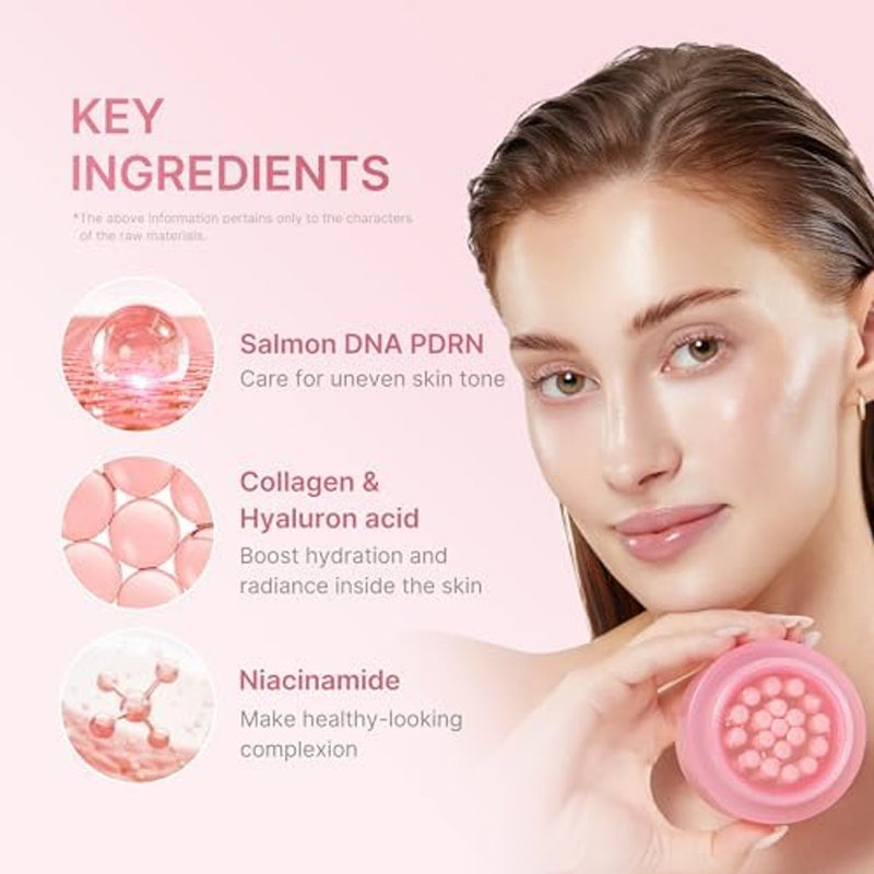 medicube Salmon PDRN Renewal Duo: Salmon DNA PDRN suero de péptido rosa y ADN de salmón PDRN Crema de cápsula de colágeno rosa