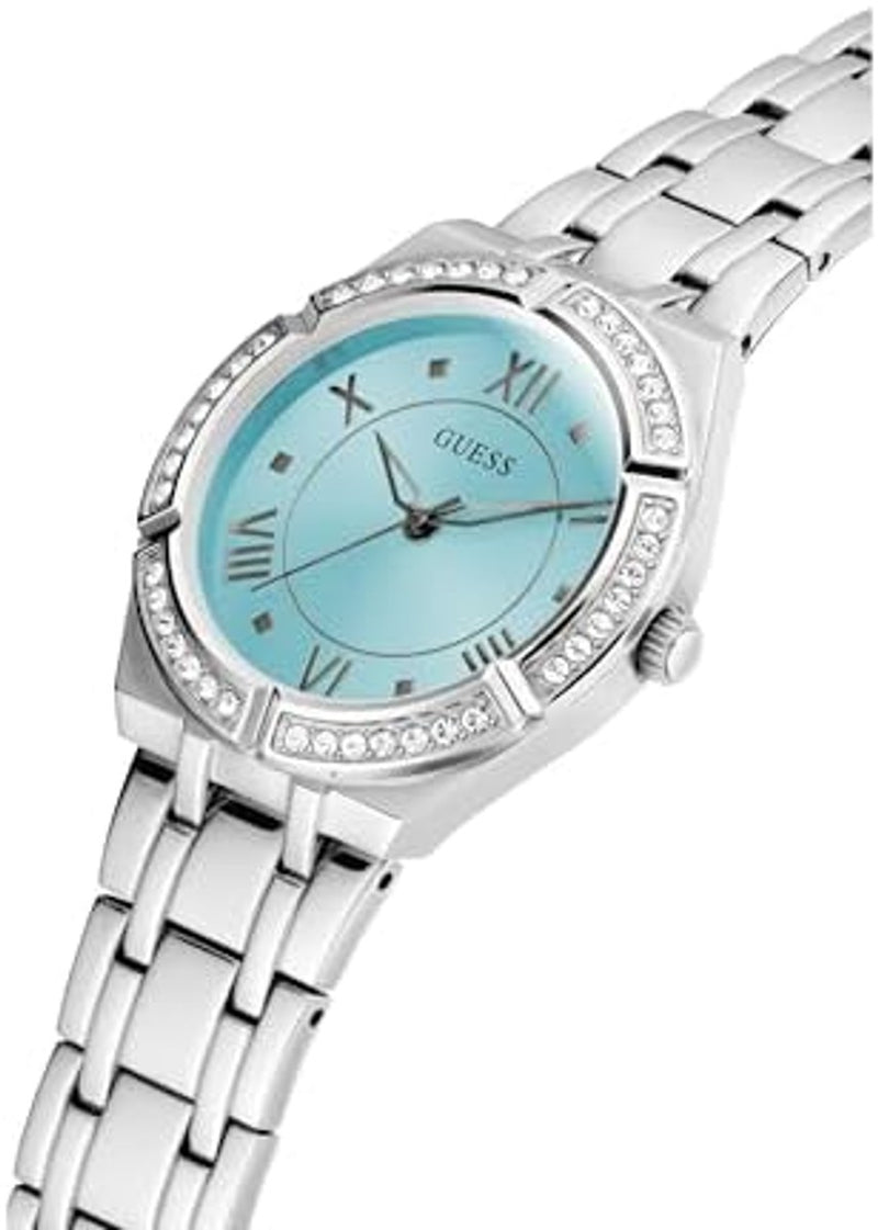 Ofertaza, GUESS Women's 36mm Watch - Silver Tone Blue Dial Silver Tone Case