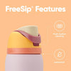 FreeSip Insulated Stainless Steel Water Bottle with Straw for Sports and Travel, BPA-Free Sports Water Bottle, 32 oz, Candy Store