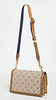 Tory Burch Women's T Monogram Jacquard Shoulder Bag, Hazel, Tan, Graphic, One Size