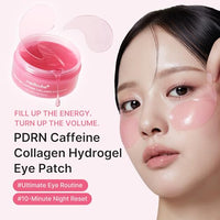 medicube PDRN Glass Glow Facial & Eye Duo: PDRN Caffeine Collagen Eye Patch and Salmon DNA PDRN Serum | For Dark Circles, Puffiness, Firming & Radiance Set | Korean Skincare, GIfts for Women