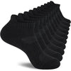 Mens 100% Cotton Ankel Socks, Athletic Cushioned Performance Running Moisture Wicking Breathable socks