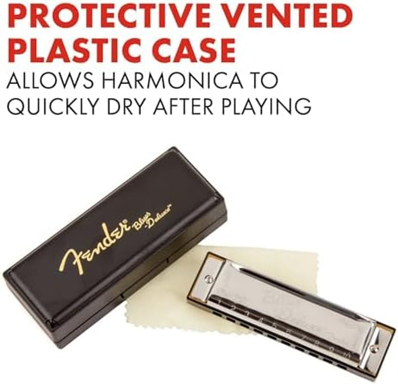 Fender Blues Deluxe Harmonica, Guitar Accessories, Key of C