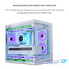 LIAN LI O11D MINI V2 Flow | Compact ATX Mid-Tower Airflow Computer Case | Panoramic View | High-Performance Airflow | Includes 5 x 120mm Reverse Blade Fans | Cable Management | White (O11DMIV2FW)