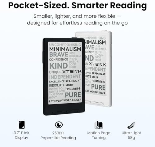 XTEINK X3 eBook Reader 3.7" E-Ink 16GB - Space Black