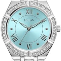 Ofertaza, GUESS Women's 36mm Watch - Silver Tone Blue Dial Silver Tone Case