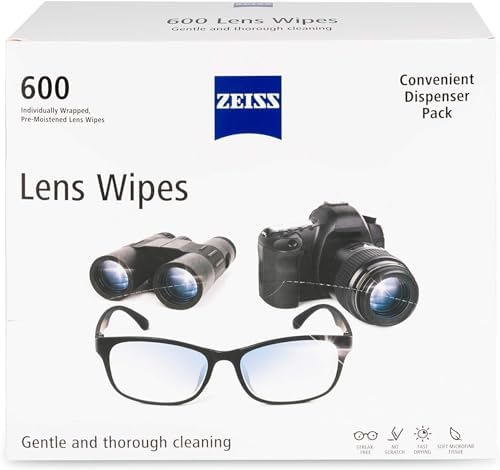ZEISS Pre-Moistened Lens Cleaning Wipes, 200 Count